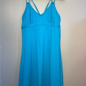 Athleta Baby Blue Midi Dress